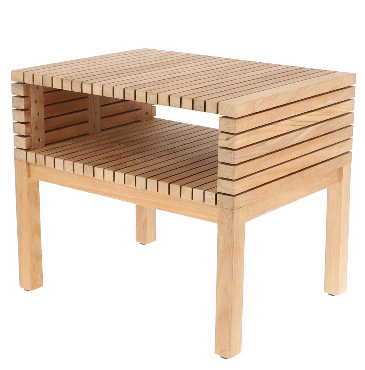 Samoa Side Table with Storage Tray Outdoor Jan Kurtz